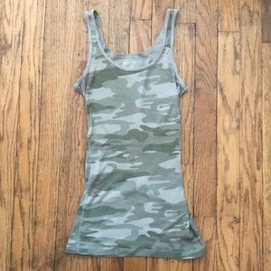 Camouflage Mossimo Long & Lean Tank
